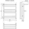 Полотенцесушитель водяной LEMARK PRAMEN LM33607 П7 500x600